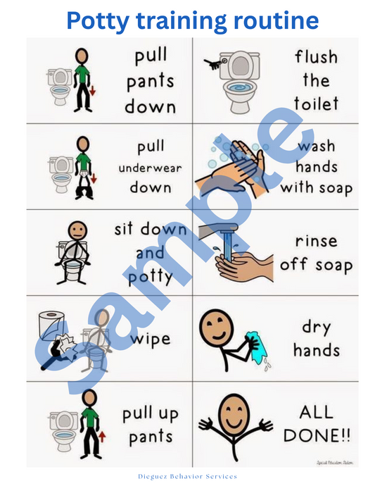 Potty training full routine