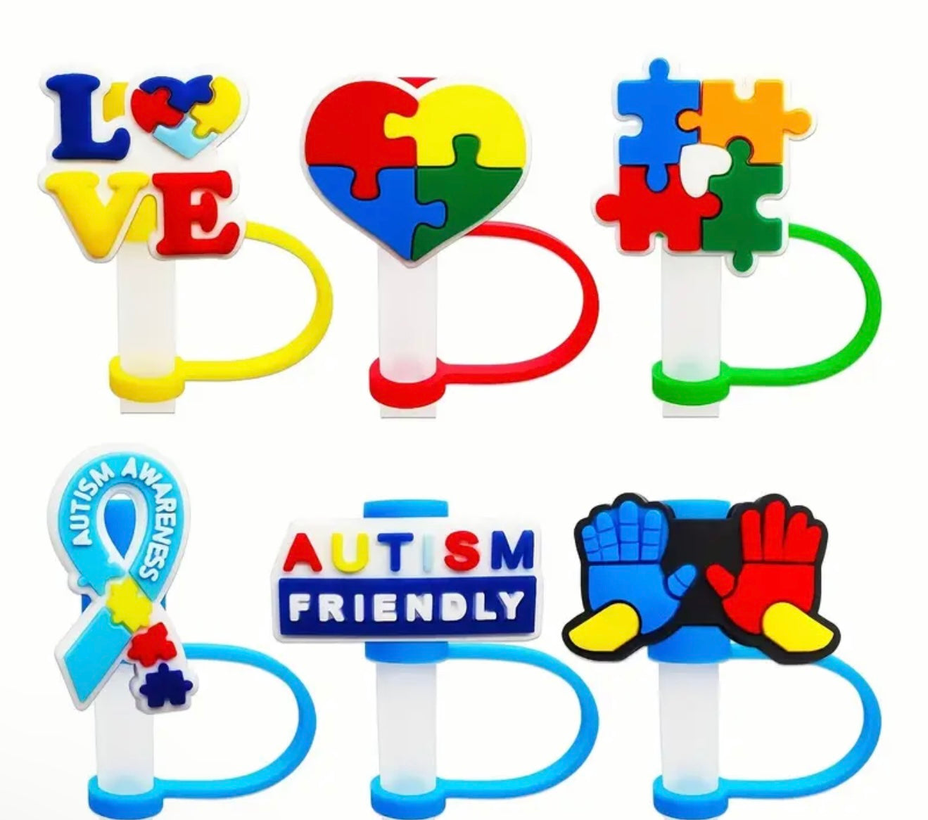 1 Autism Straw cover