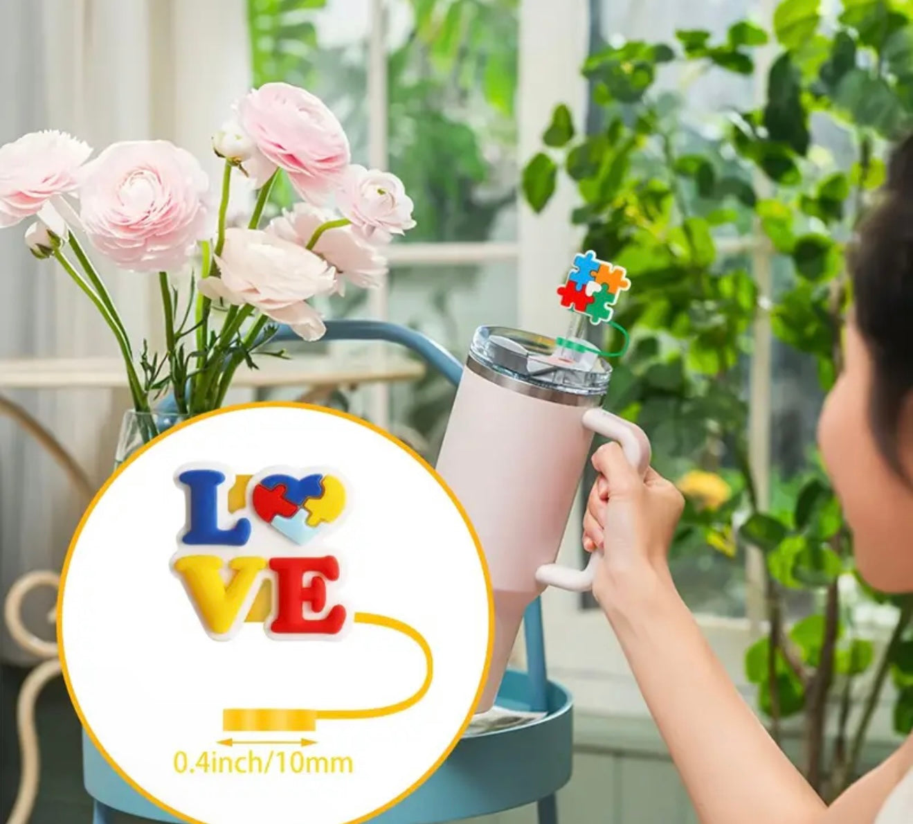 1 Autism Straw cover