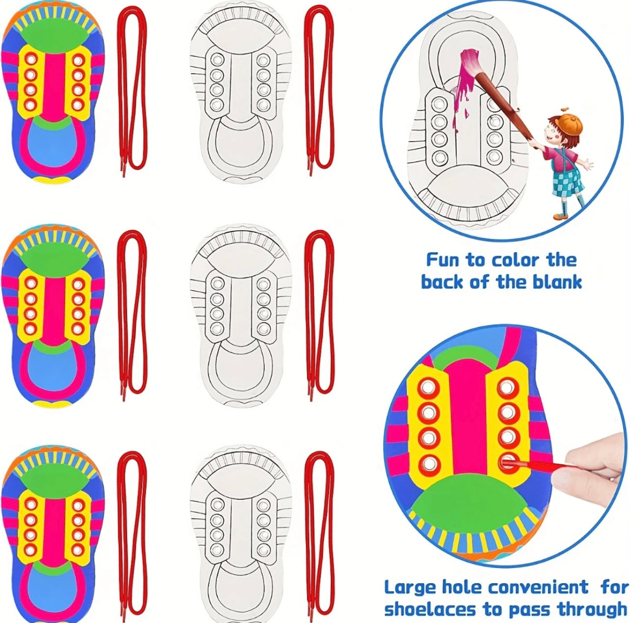 Educational Shoelace Threading Teaching Toys