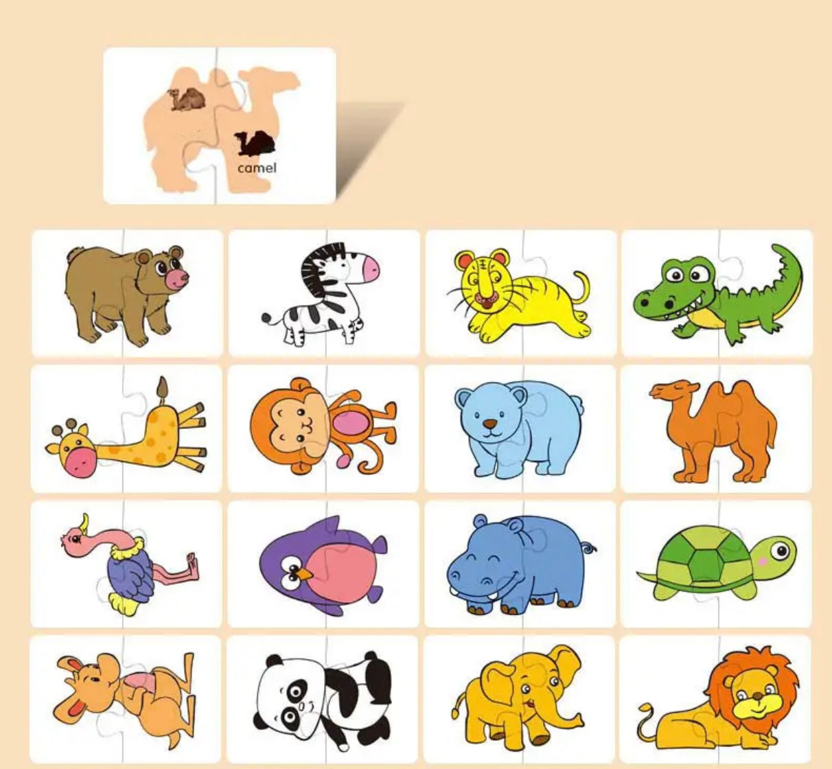 animal flashcards 32(pcs)